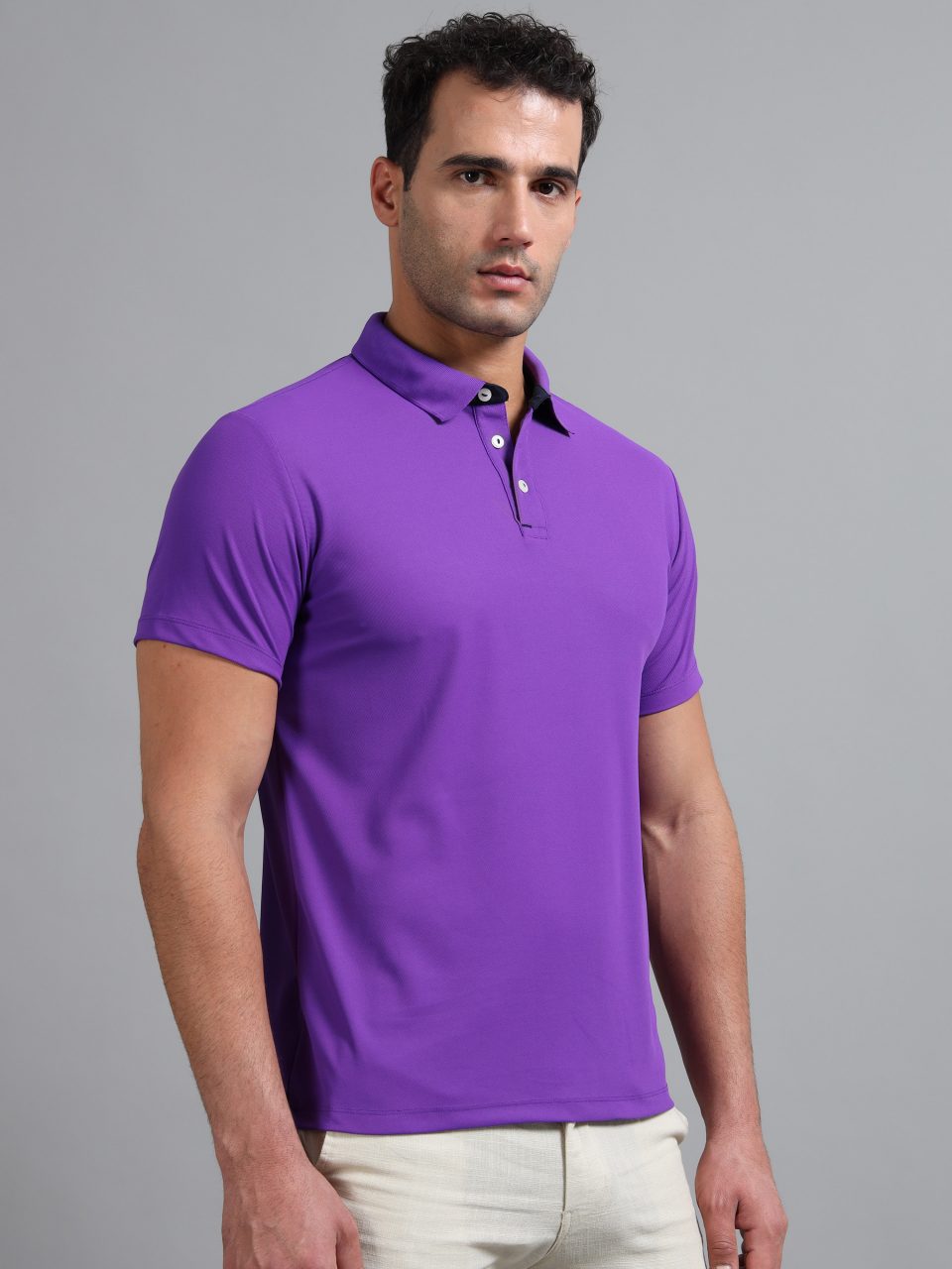 UBIQ Workleisure Polo Tshirt I Wrinkle Resistant I 200 GSM I Sweet Violet
