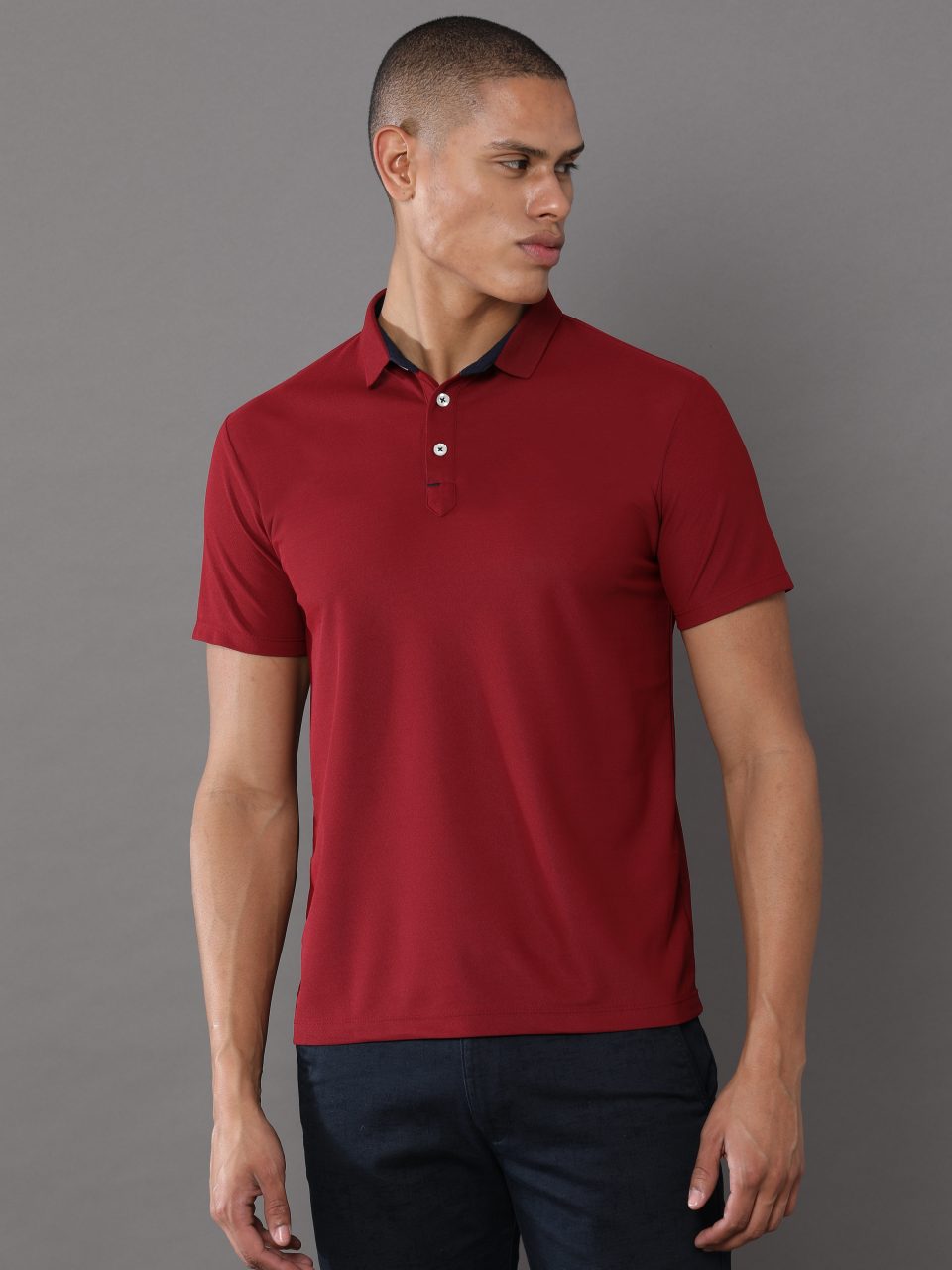 UBIQ Workleisure Polo Tshirt I Wrinkle Resistant I 200 GSM I Maple Red