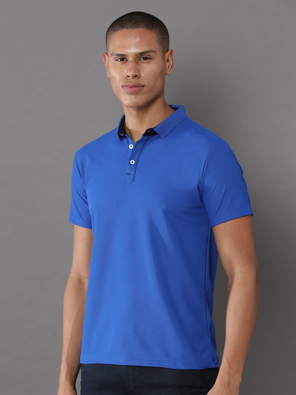 UBIQ Workleisure Polo Tshirt I Wrinkle Resistant I 200 GSM I Spruce Blue