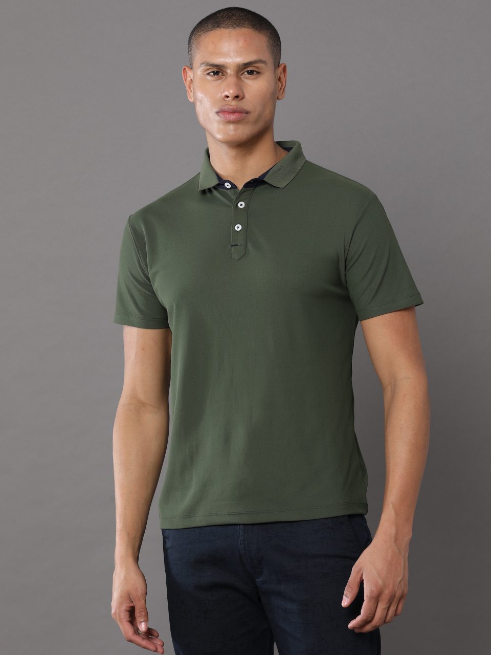 UBIQ Workleisure Polo Tshirt I Wrinkle Resistant I 200 GSM I Oak Green