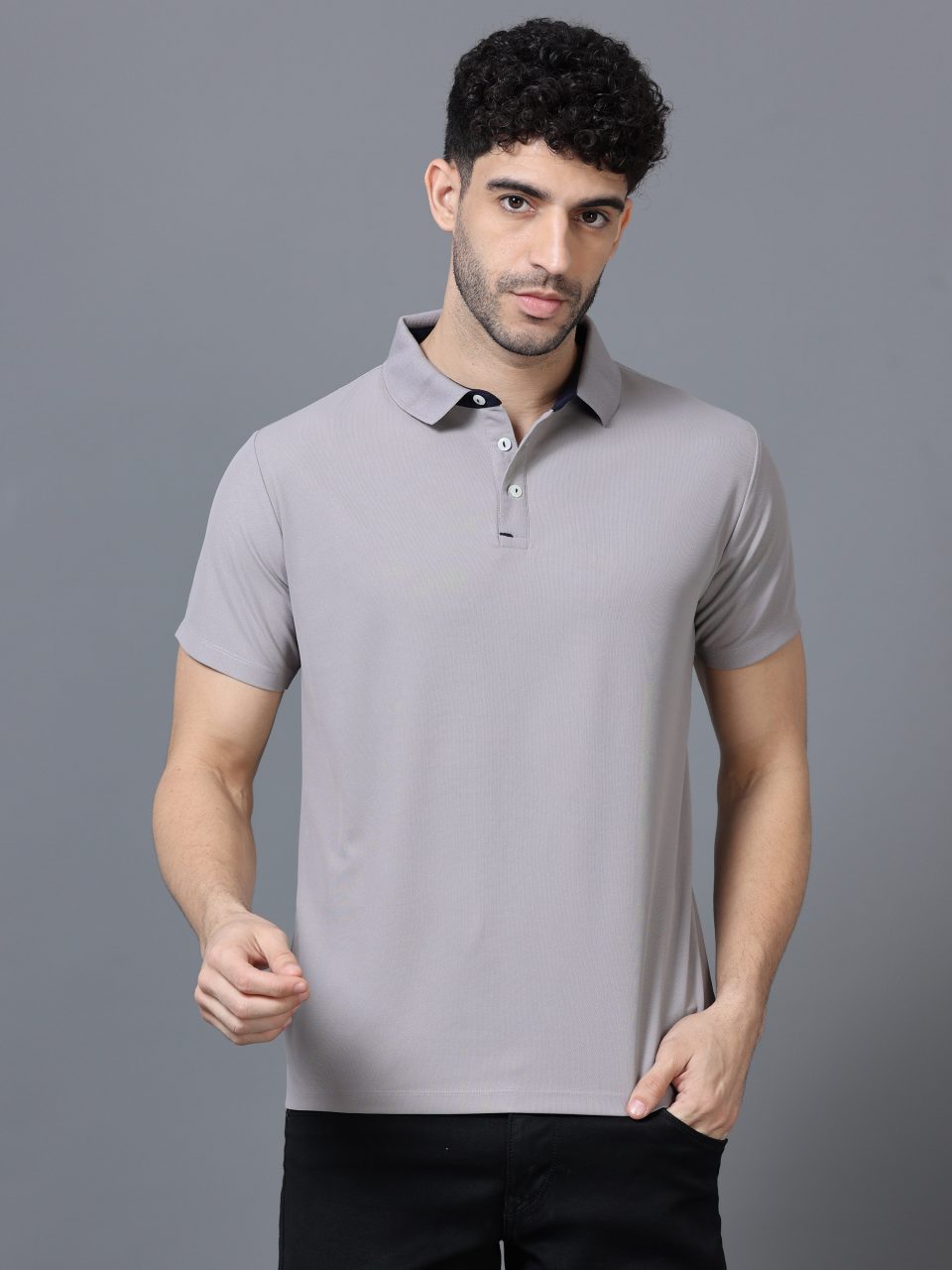 UBIQ Workleisure Polo Tshirt I Wrinkle Resistant I 200 GSM I Slate Grey