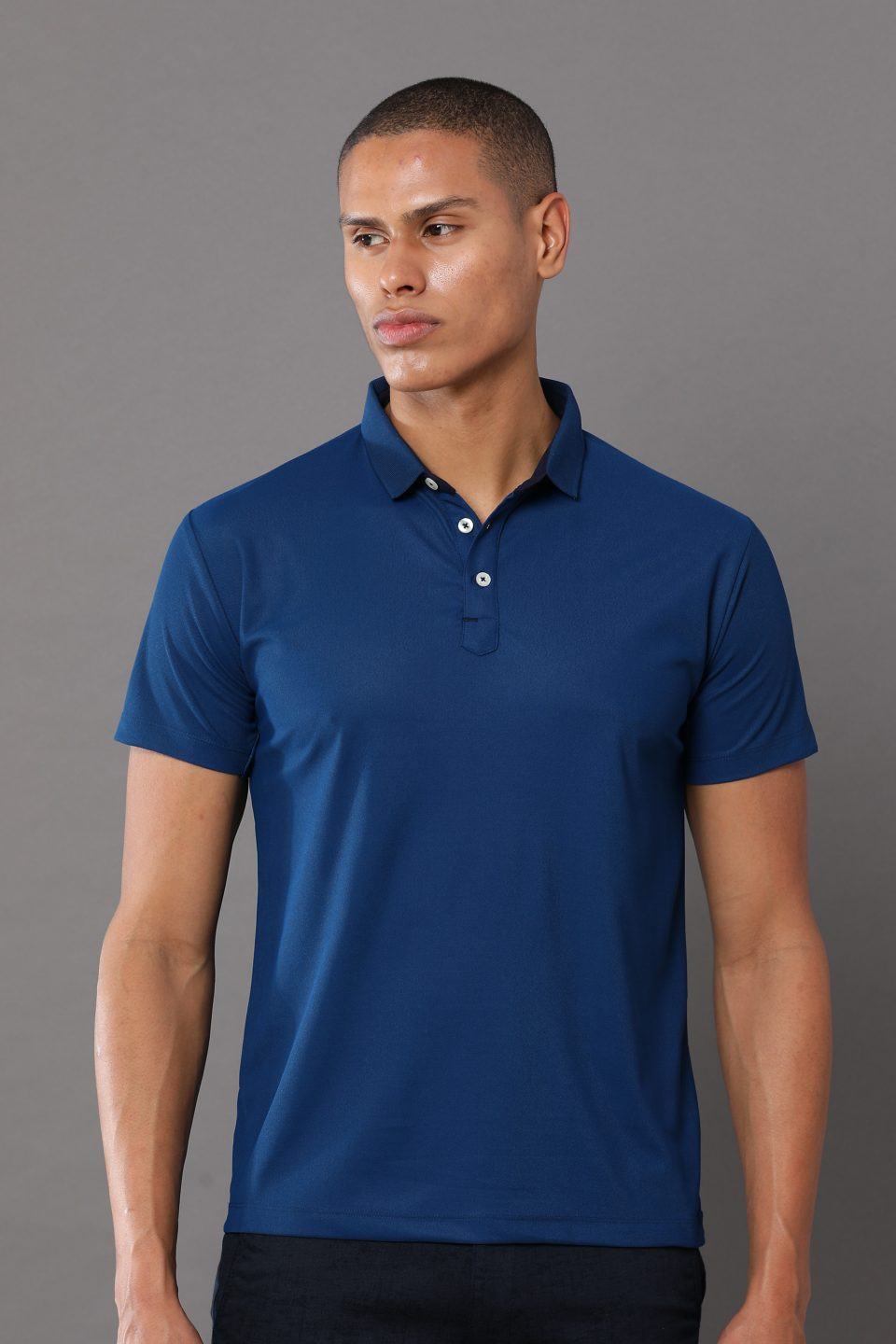 UBIQ Workleisure Polo Tshirt I Wrinkle Resistant I 200 GSM I Cedar Blue