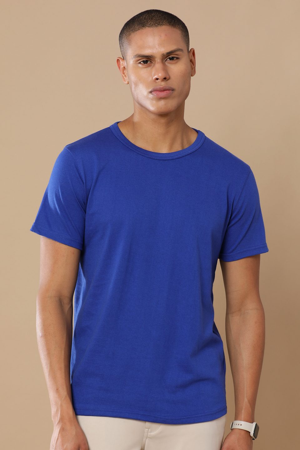 UBIQ Eco-Friendly Round Neck TShirt I Premium Sustainable Cotton Poly I 180 GSM I Blue