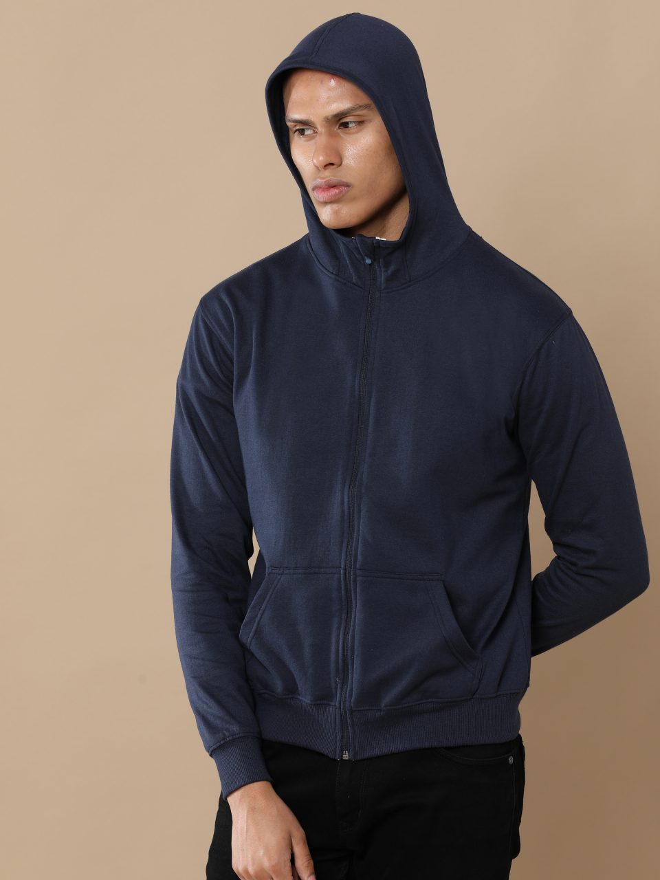 UBIQ Eco-Friendly 2 in 1 Zipper Hoodie I Sustainable Cotton Poly I 300 GSM I Iris Navy