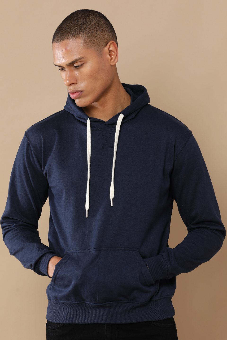UBIQ Eco-Friendly Hoodie for Men & Women I Sustainable Cotton Poly I 300 GSM I Lupine Navy